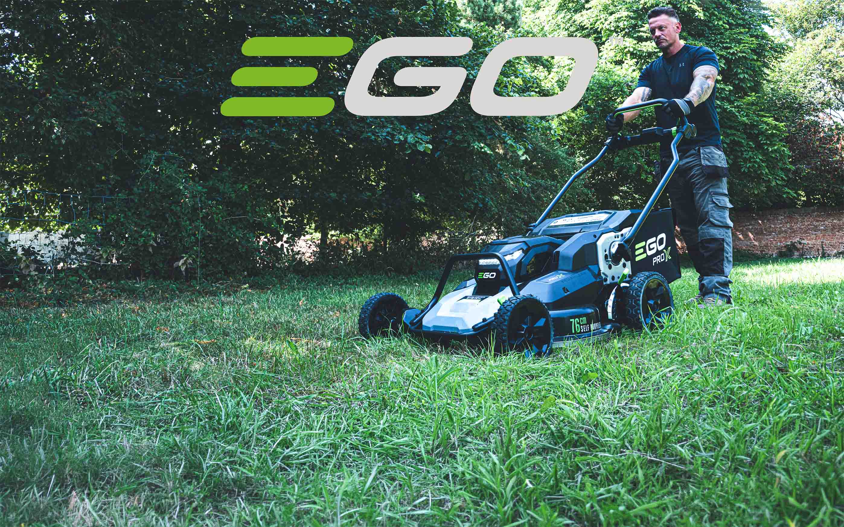 EGO Rasenmäher Banner