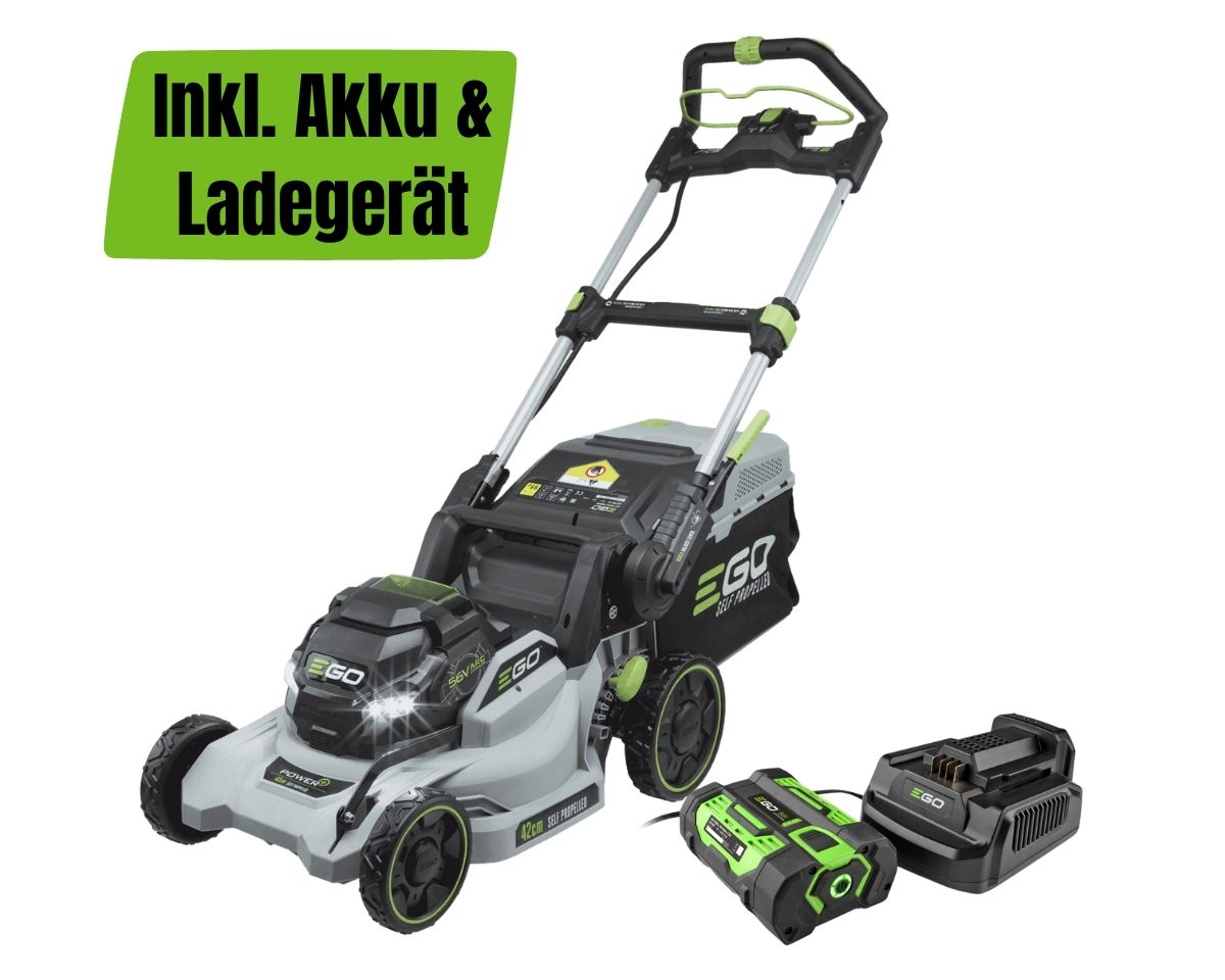 EGO LM1700E-SP RASENMÄHER 42CM MIT RADANTRIEB KIT inkl. Akku & Ladegerät