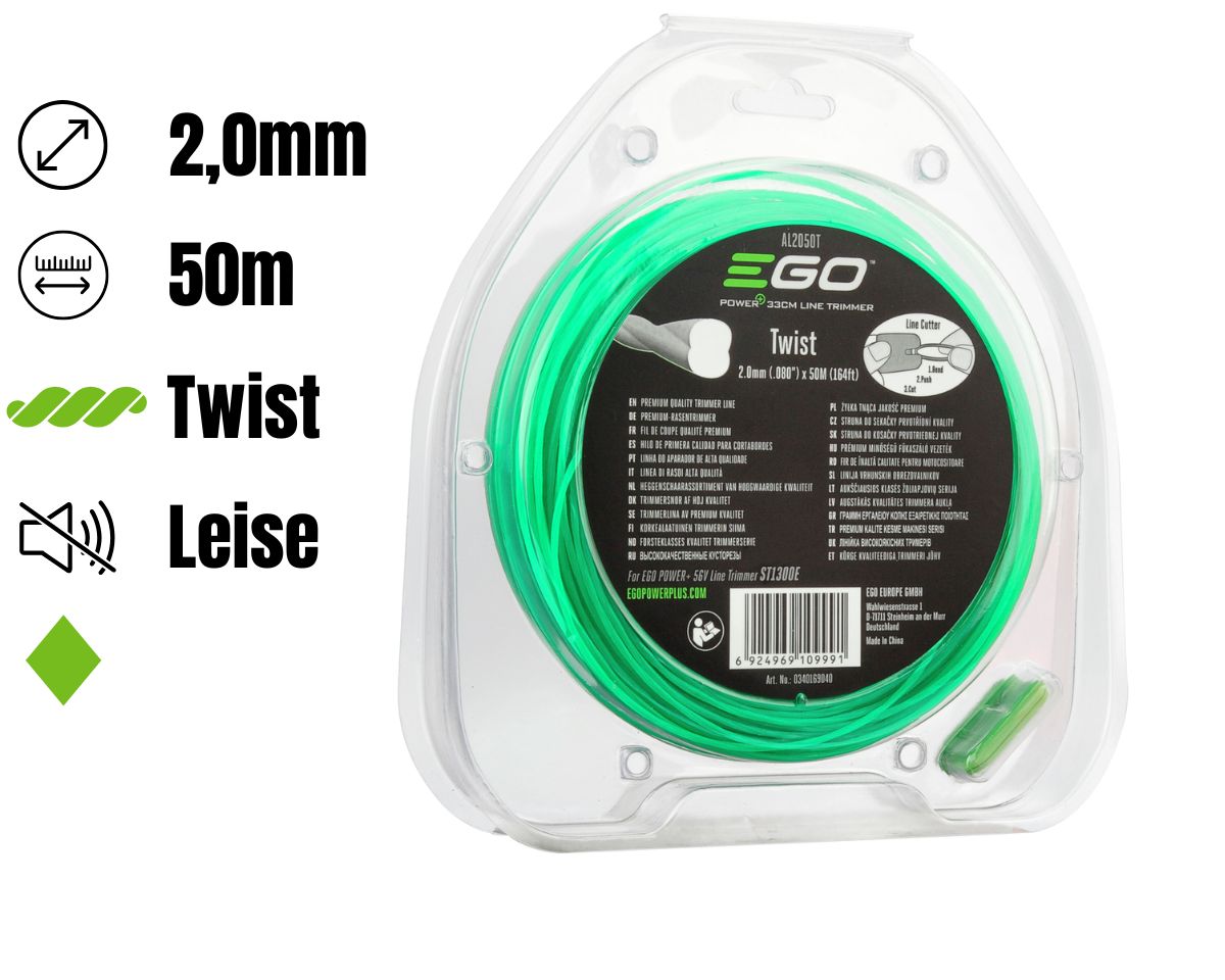 EGO AL20150T 2,0mm 50m Trimmer Faden