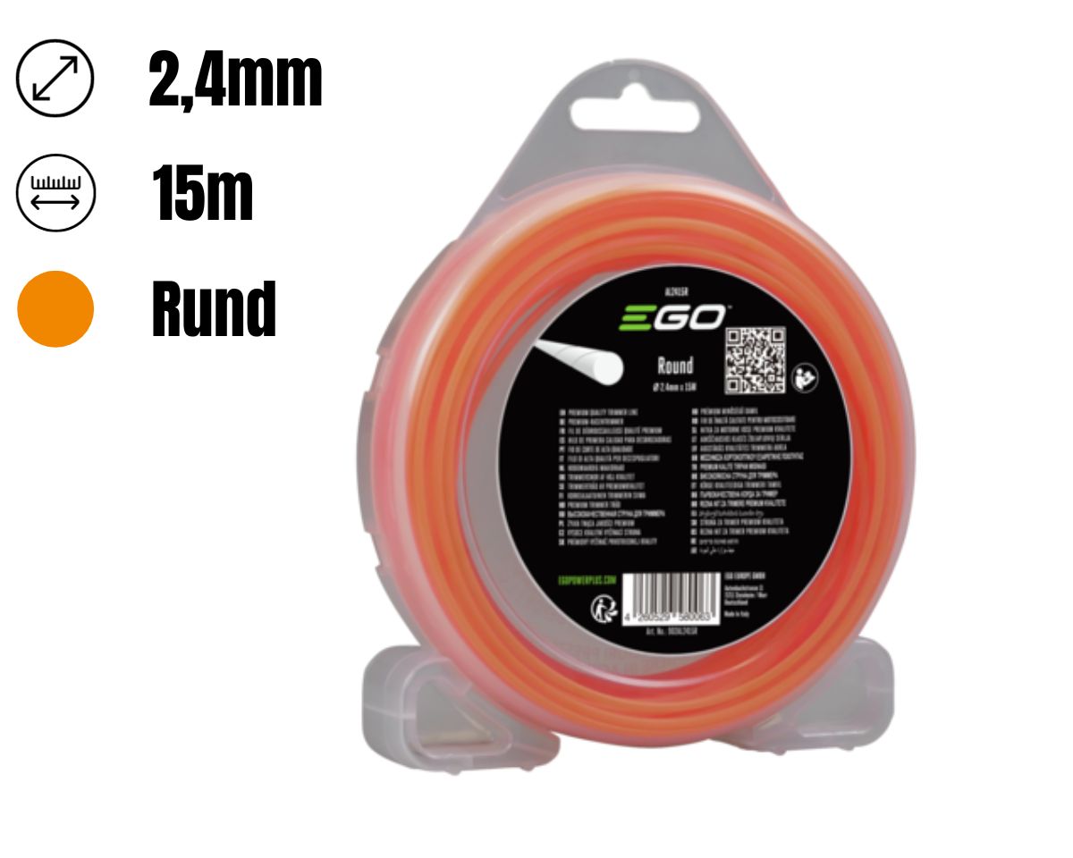 EGO AL2415R 2,4mm 15m Trimmer Faden