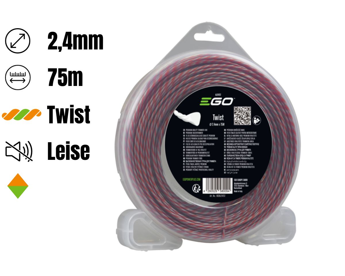 EGO AL2475T 2,4mm 75m Trimmer Faden