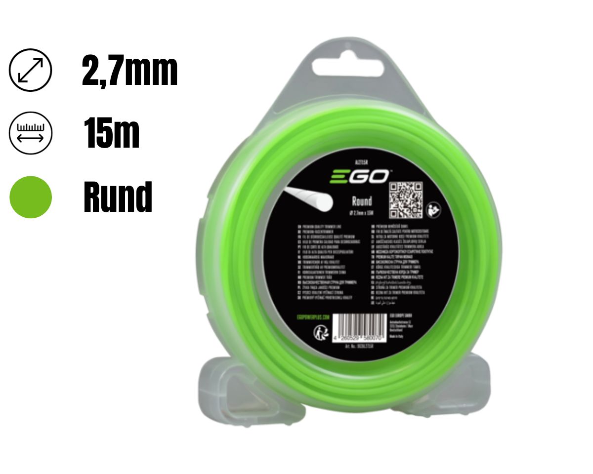 EGO AL2715R 2,7mm 15m Trimmer Faden