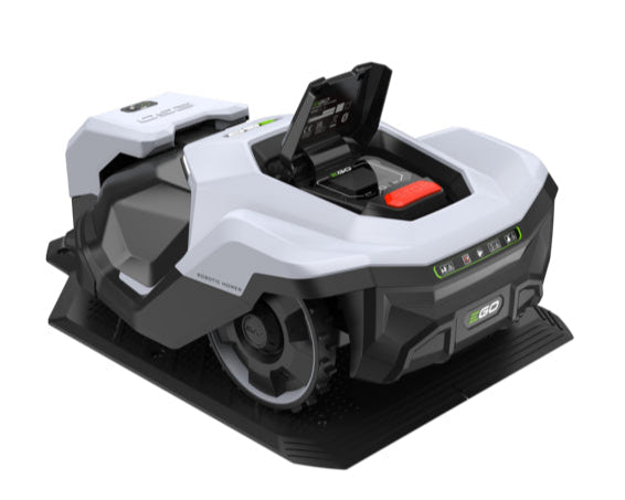EGO Mähroboter RM2000E mit Klappe geöffnet