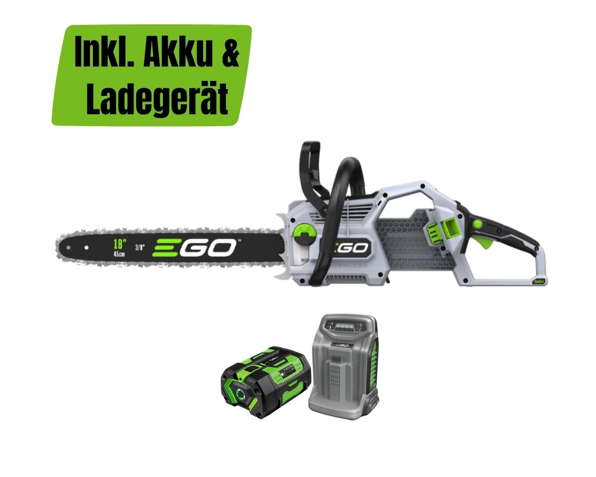 EGO CS1811E Kettensäge 45cm KIT inkl. Akku & Ladegerät