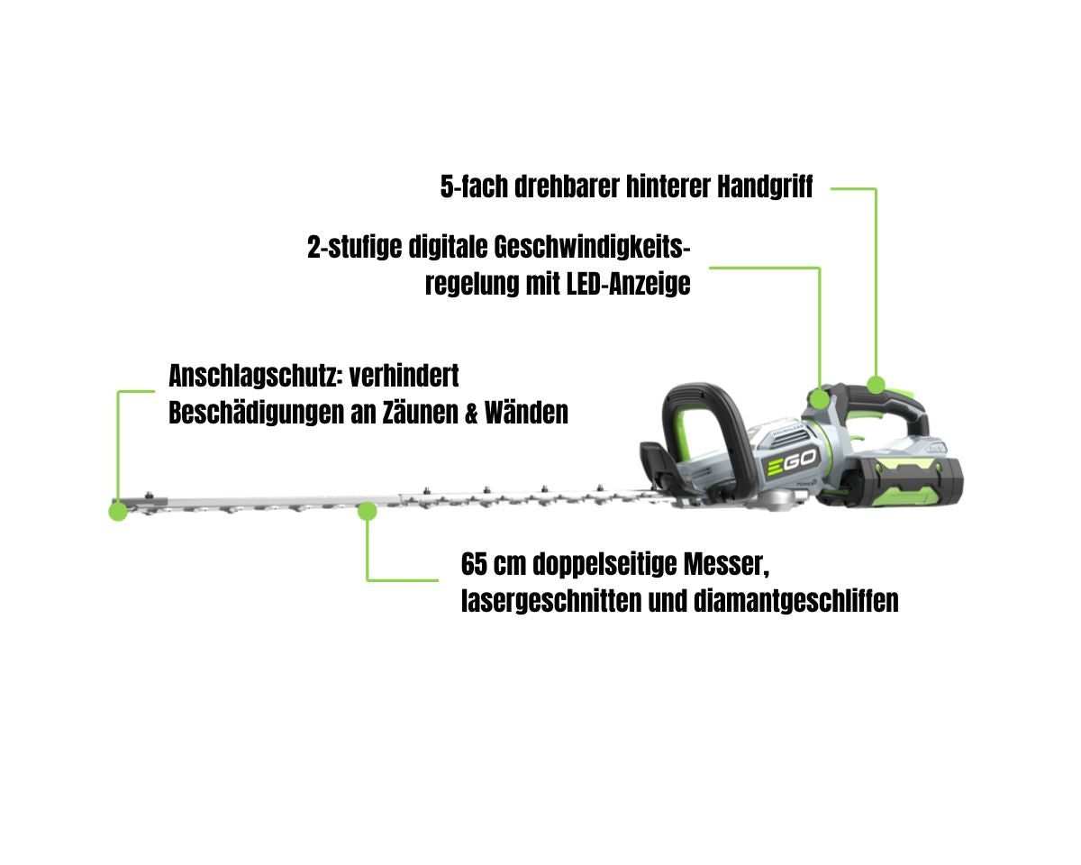 Produktdetails EGO HT6510E Heckenschere 65cm