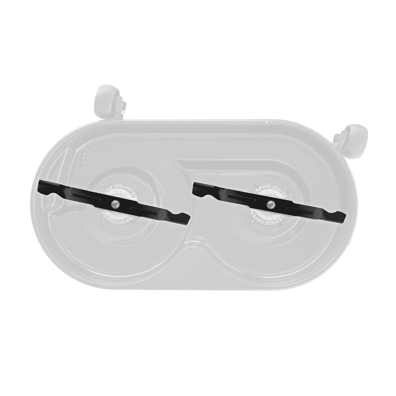 Rasenmäher Messer montiert