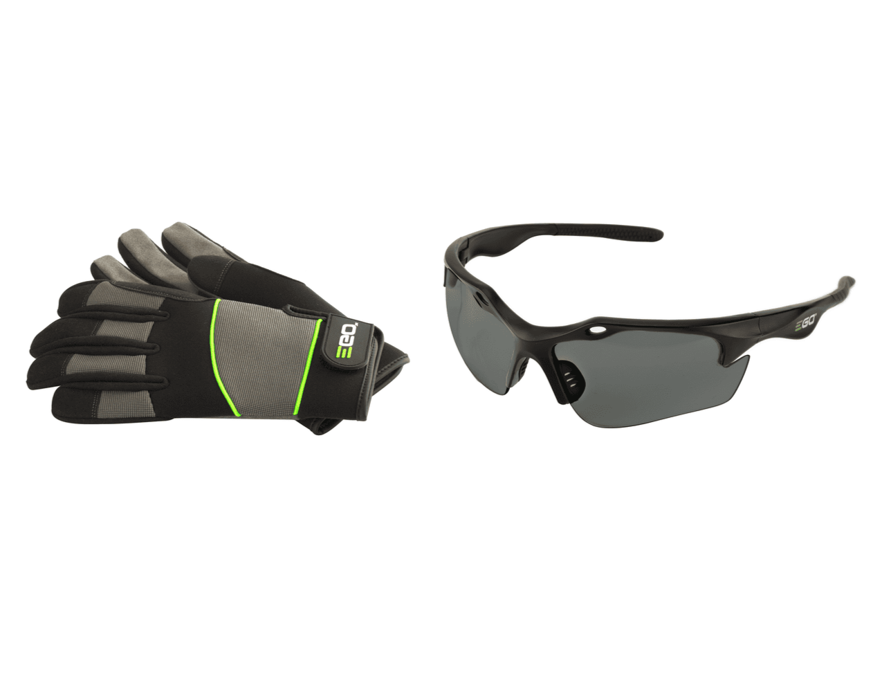 EGO GSV021E Arbeitshandschuhe XL & Schutzbrille getönt