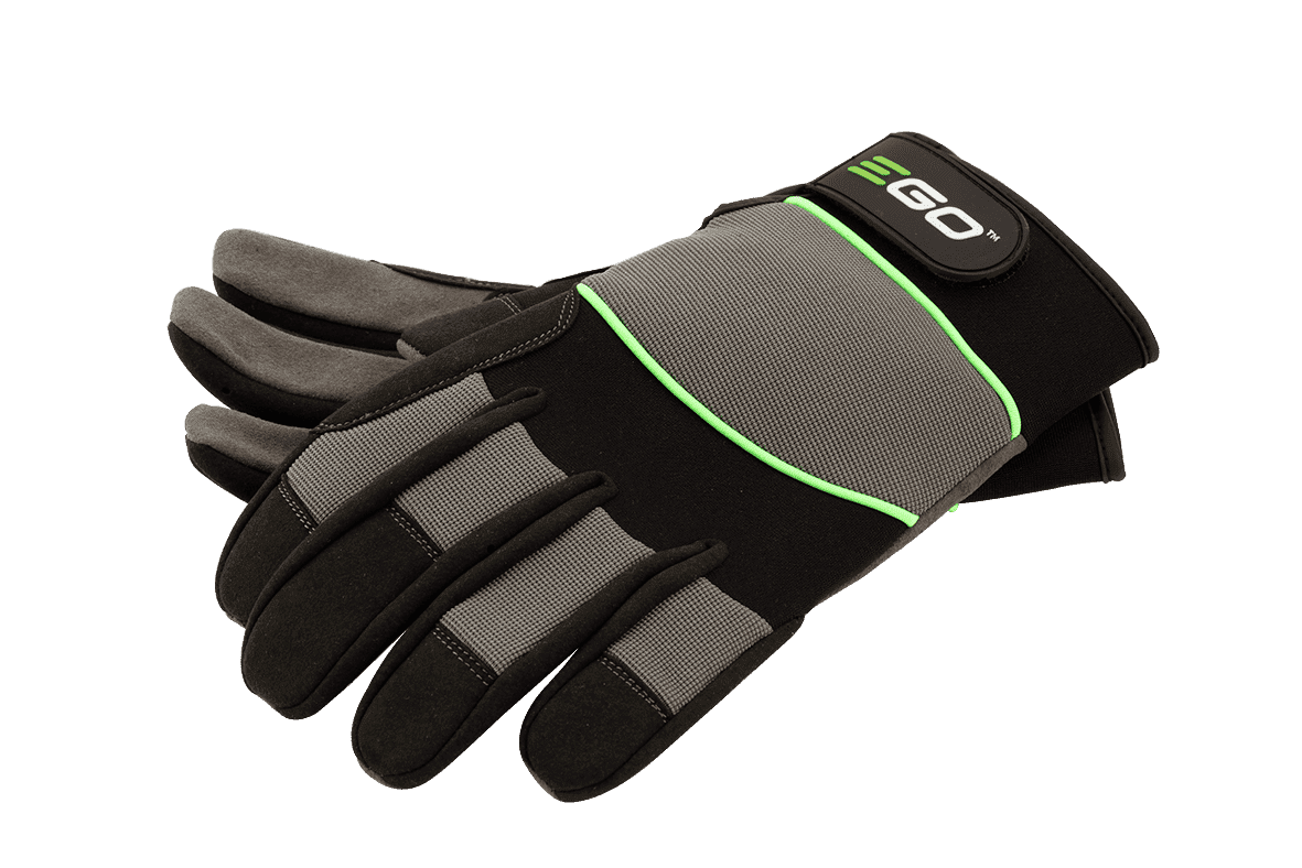 EGO GSV021E Arbeitshandschuhe XL & Schutzbrille getönt