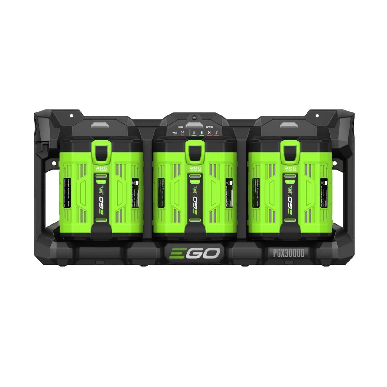 EGO PGX3000D 3-Port Ladeverteiler mit Akkus