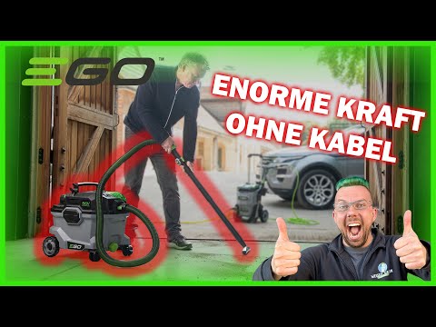 EGO Power+ Nass- und Trockensauger WDV0900E Video Enorme Kraft ohne Kabel