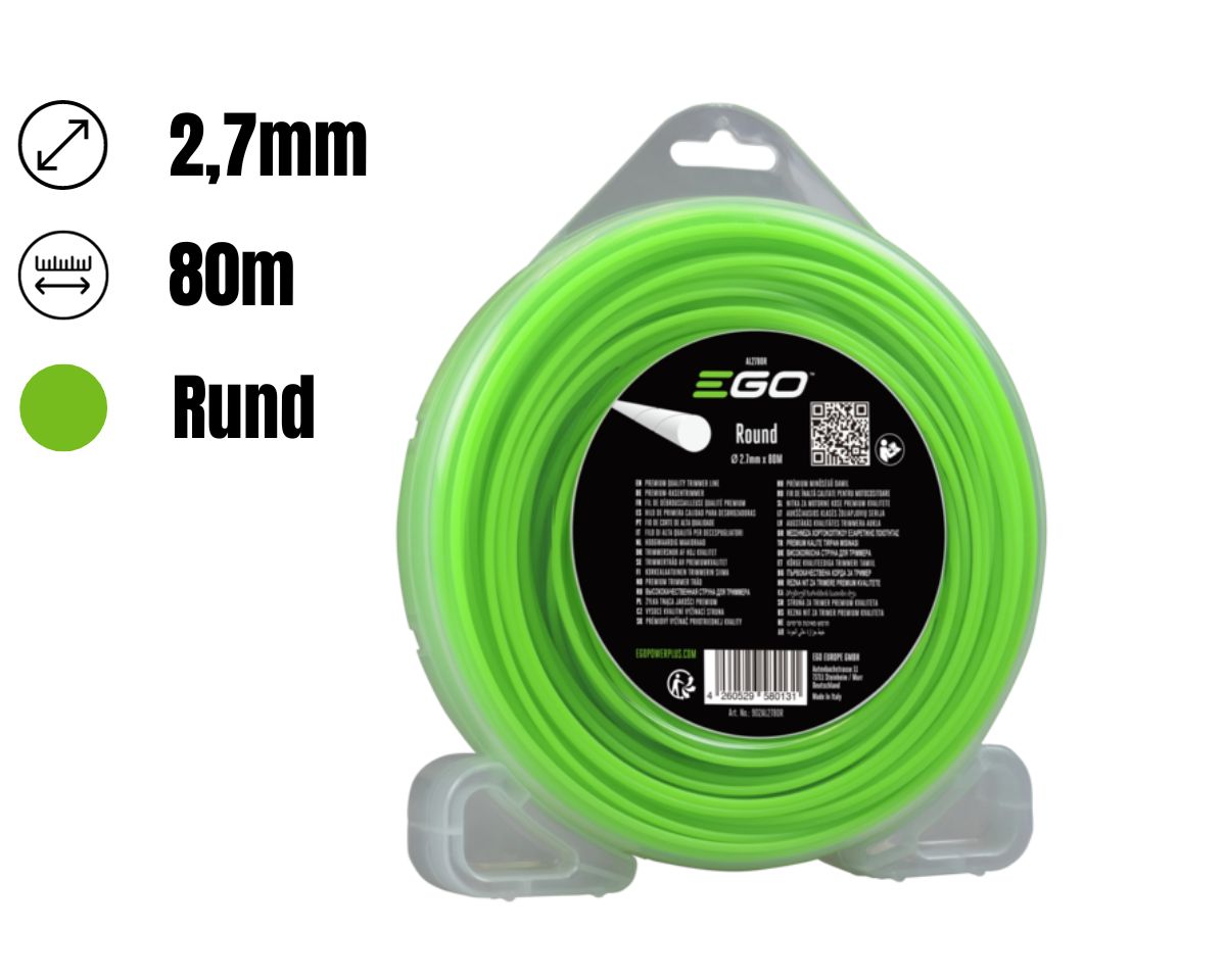 EGO AL2780R 2,7mm 80m Trimmer Faden