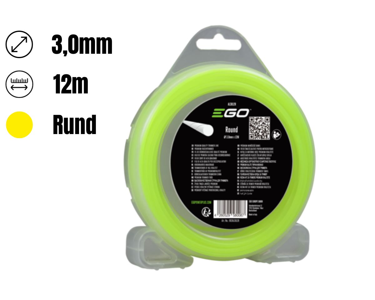 EGO AL3012R 3,0mm 12m Trimmer Faden