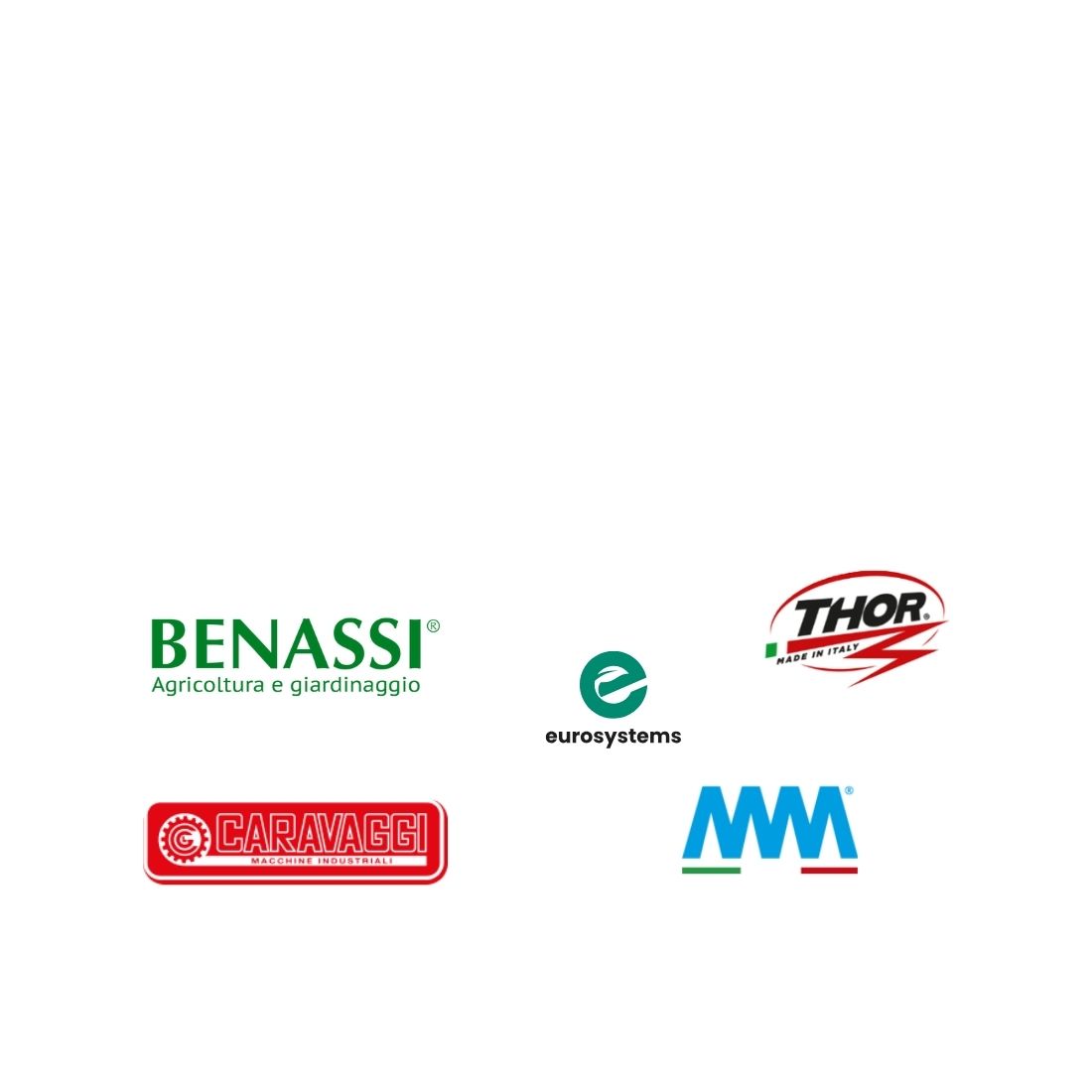 Logos aller EGO Gerätepartner im Bereich Landwirtschaft
