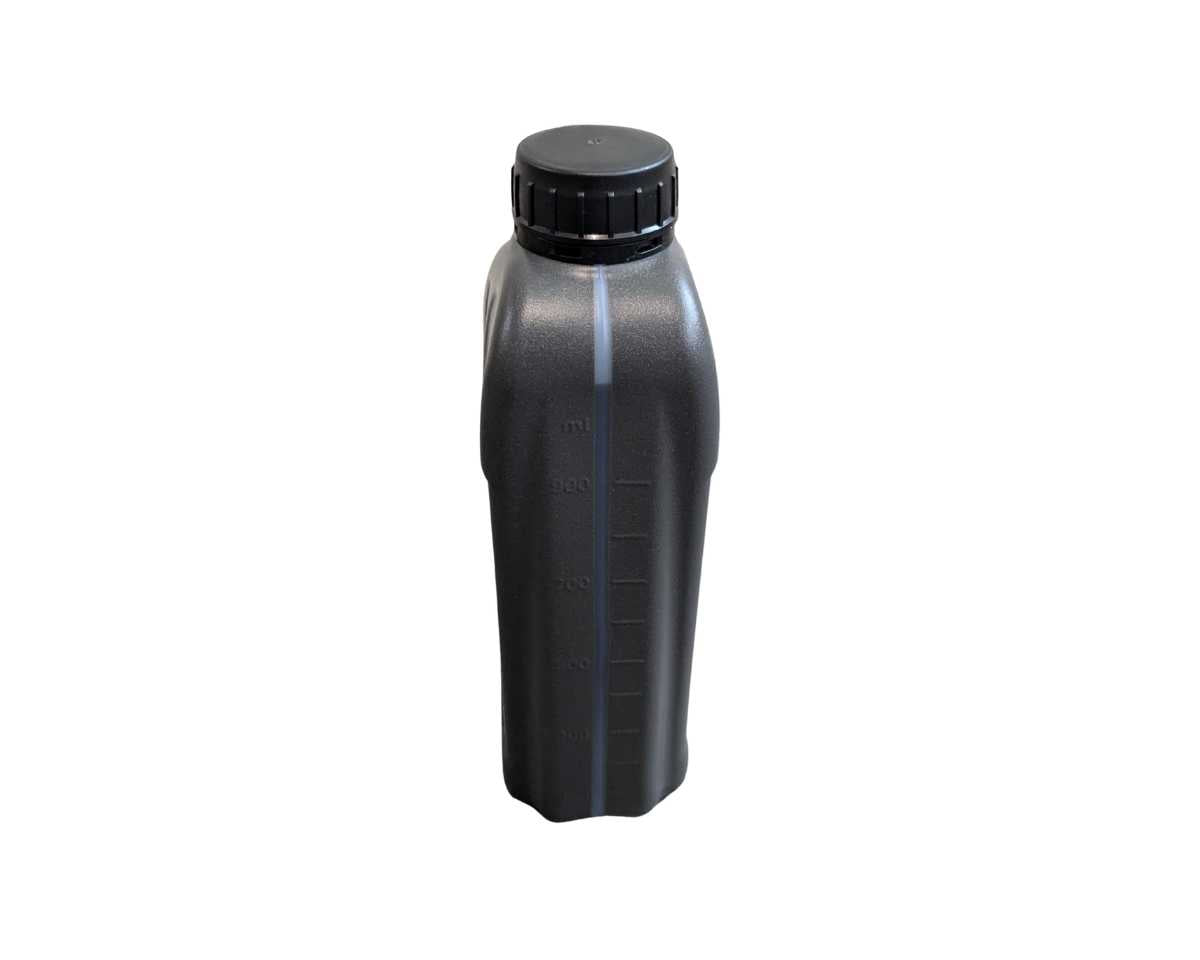 Füllanzeige auf der Chainbio Sägekettenhaftöl Plastikflasche