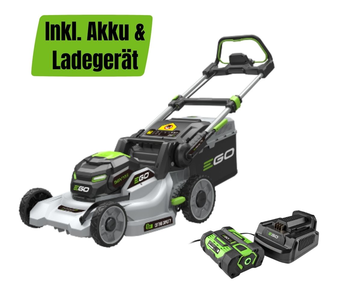 EGO LM1912E Rasenmäher 47cm mit Antrieb im KIT mit Akku & Ladegerät