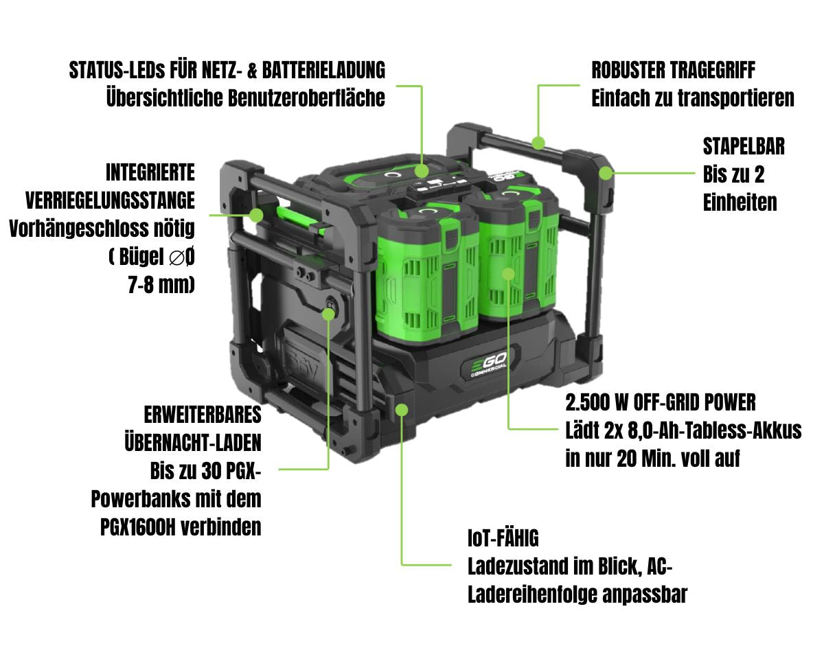 Produktdetails EGO PGX2500PB Powerbank für Profis
