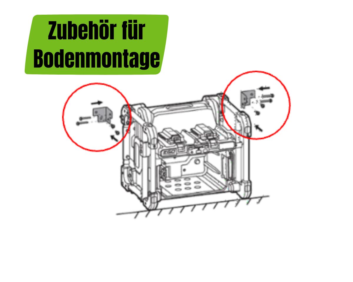 Zubehör für Bodenmontage der EGO PGX2500PB Powerbank für Profis 