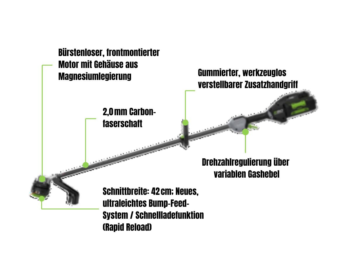 Produktdetails EGO STX4500 Rasentrimmer / Freischneider für Profis
